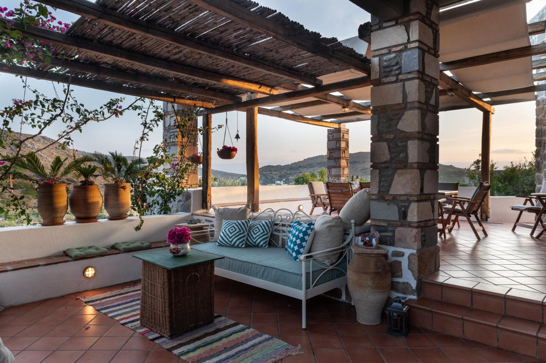 Villa Blue Vista Patmos Skála Exterior foto